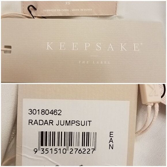 Keepsake Radar White Jumpsuit sz XS - Picture 8 of 8
